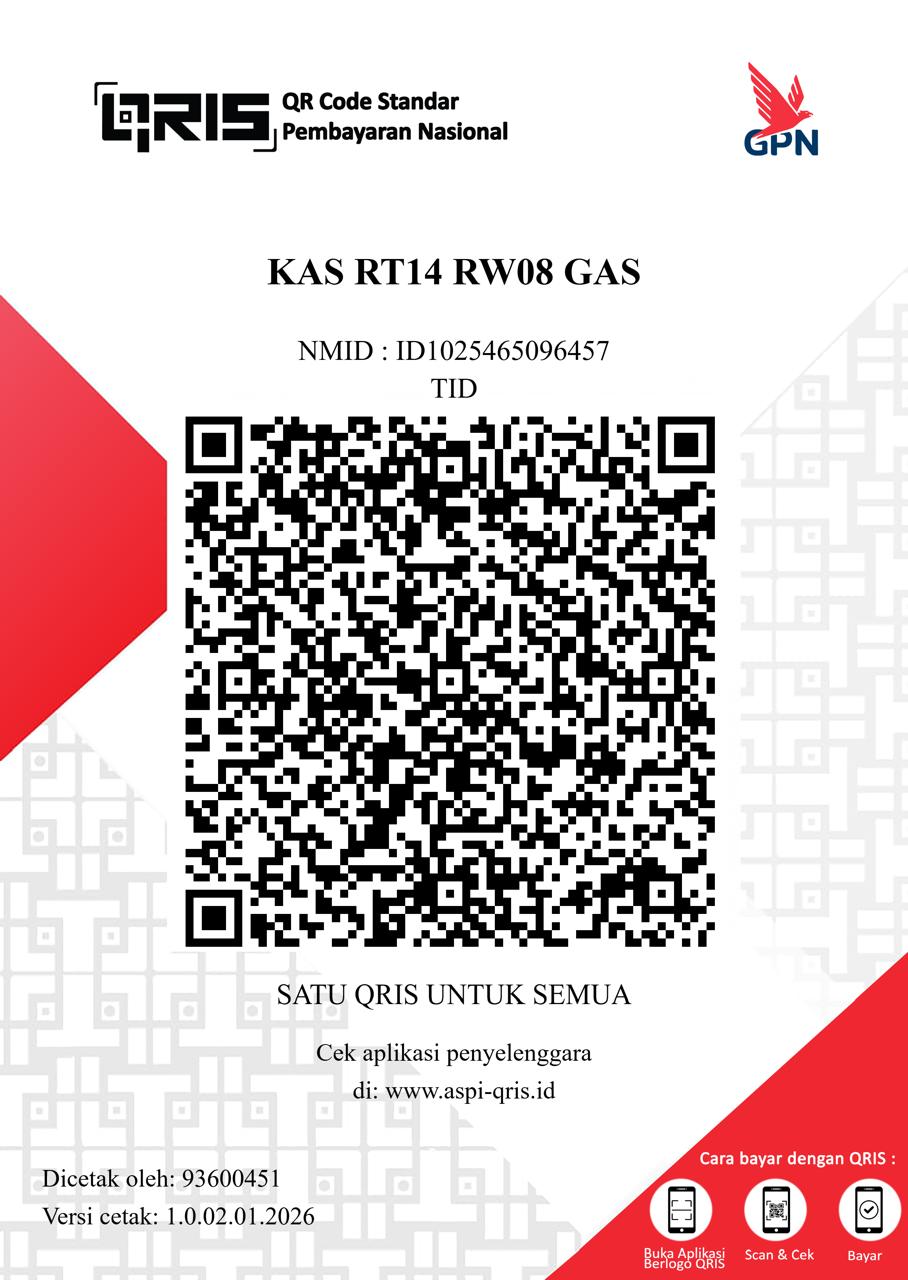 QRIS Kas RT14 RW08 GPN - NMID ID10256096457